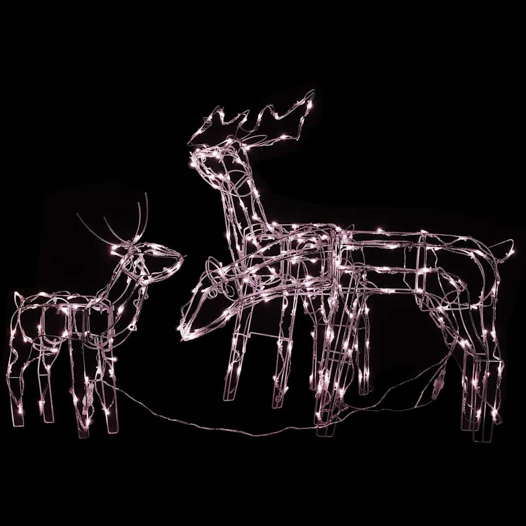 Decorazioni di Natale a Forma di Renne 3 pz 229 LED 289962