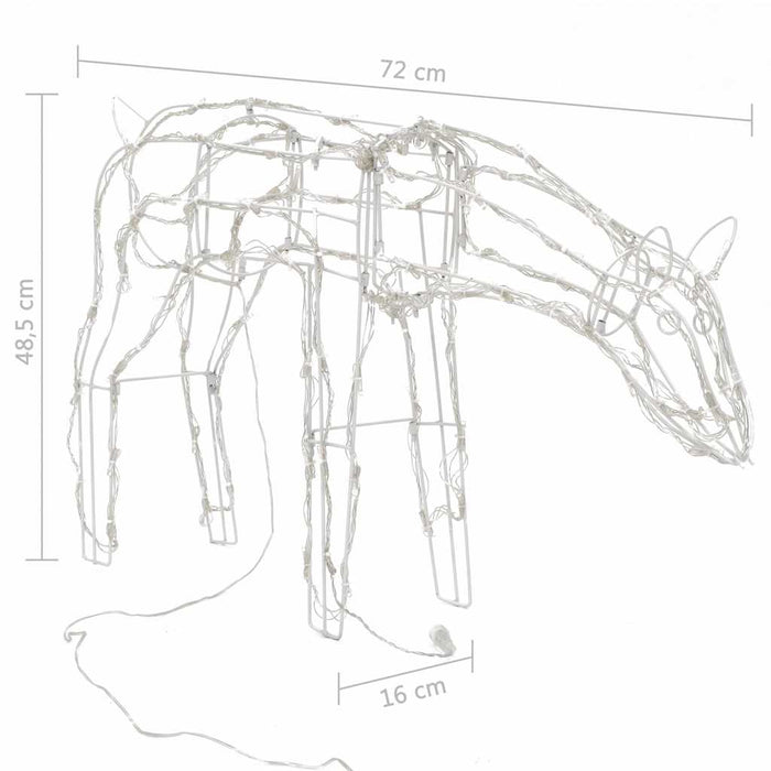 Decorazioni di Natale a Forma di Renne 3 pz 229 LED 289962