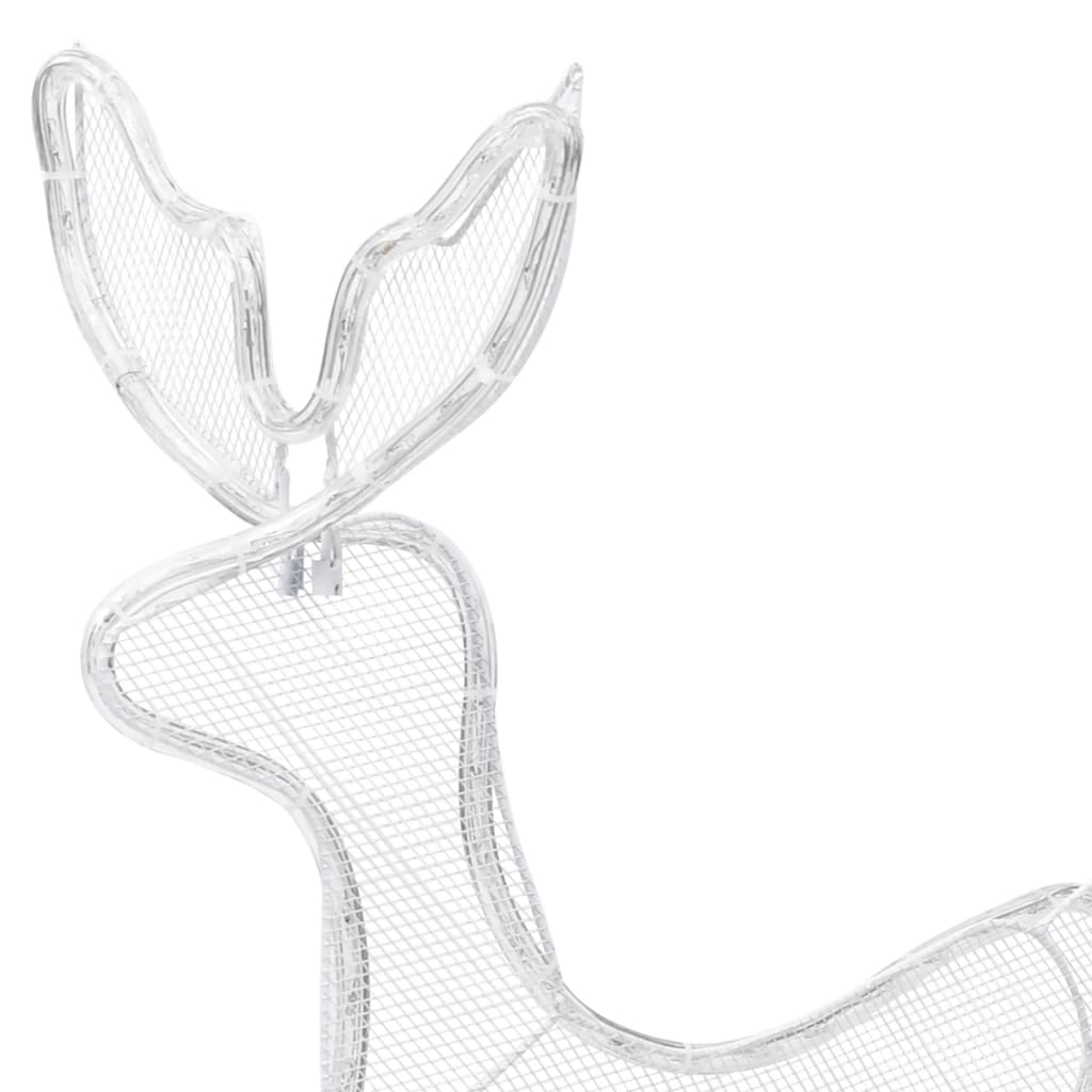 Decorazione Luminosa Natalizia Slitta e Renna con Rete 432 LED 289971