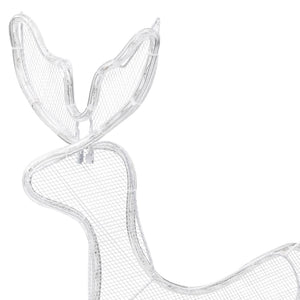 Decorazione Luminosa Natalizia Slitta e Renna con Rete 432 LED 289971