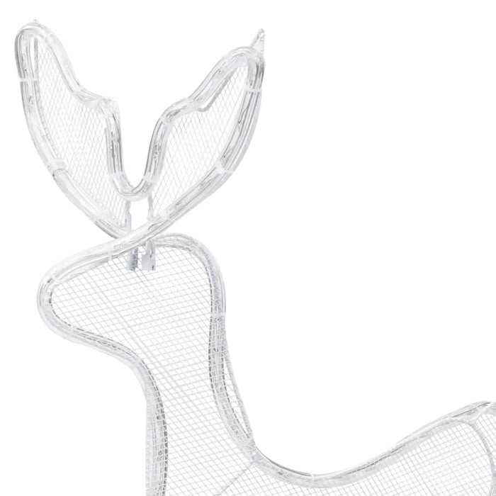 Decorazione Luminosa Natalizia Slitta e Renna con Rete 432 LED 289971