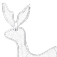 Decorazione Luminosa Natalizia Slitta e 2 Renne in Rete 648 LED 289974