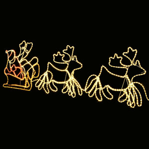 Decorazione Luminosa Natalizia XXL 6 Renne e Slitta 160 LED 7m 289975