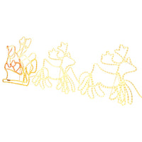 Decorazione Luminosa Natalizia XXL 6 Renne e Slitta 160 LED 7m 289975