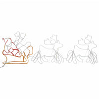 Decorazione Luminosa Natalizia XXL 6 Renne e Slitta 160 LED 7m 289975