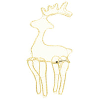 Decorazione Natalizia Renna in Rete con 306 LED 60x24x89 cm 289976