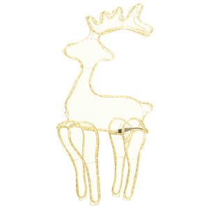 Decorazione Natalizia Renna in Rete con 306 LED 60x24x89 cm 289976