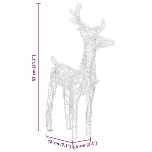 Decorazione Natalizia Renne e Slitta 160 LED 130 cm in Acrilico 289979