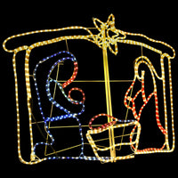 NativitÃ  Decorazione di Natale 240 LED 116x41x87 cm
