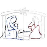 NativitÃ  Decorazione di Natale 240 LED 116x41x87 cm