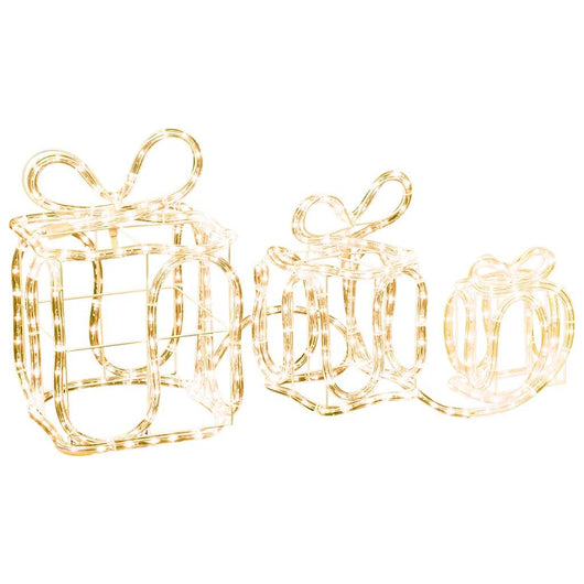 Decorazione Natale Scatole Regalo con 180 LED Interni Esterni cod mxl 39812