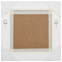 Specchio da Parete Stile Barocco 40x40 cm Bianco