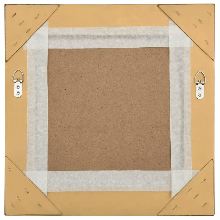 Specchio da Parete Stile Barocco 40x40 cm Oro