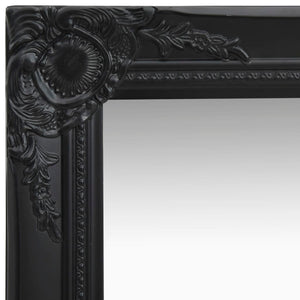 Specchio da Parete Stile Barocco-Specchio a Muro-Specchio Decorativo 40x40 cm Nero