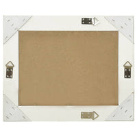 Specchio da Parete-Specchio a muro Stile Barocco 50x40 cm Bianco