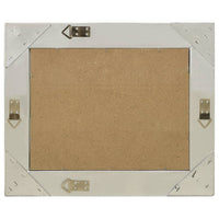 Specchio da Parete Stile Barocco-Specchio a Muro-Specchio Decorativo 50x40 cm Argento