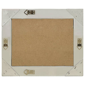 Specchio da Parete Stile Barocco-Specchio a Muro-Specchio Decorativo 50x40 cm Argento