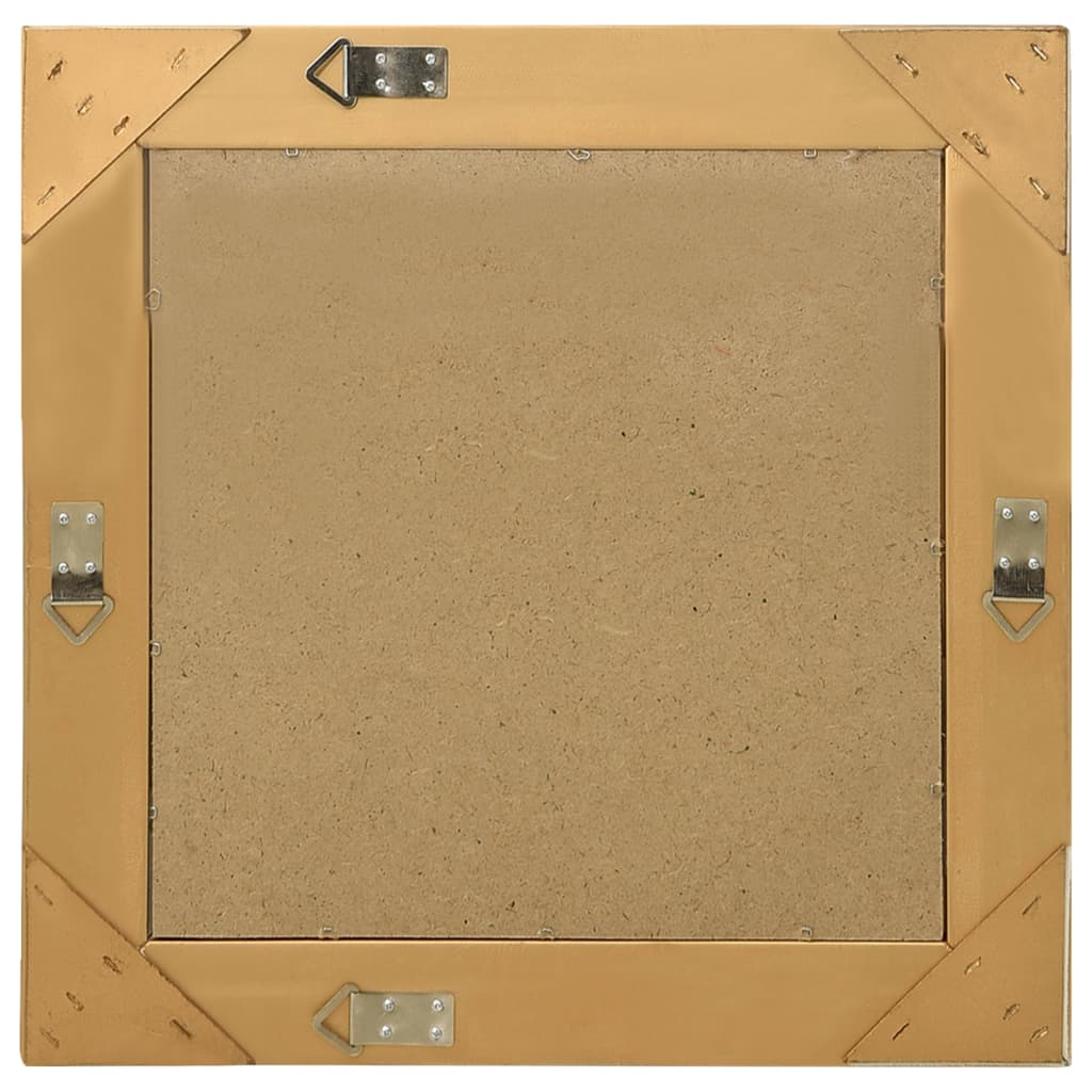 Specchio da Parete Stile Barocco 50x50 cm Oro 320313