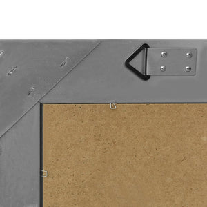 Specchio da Parete Stile Barocco 50x50 cm Nero