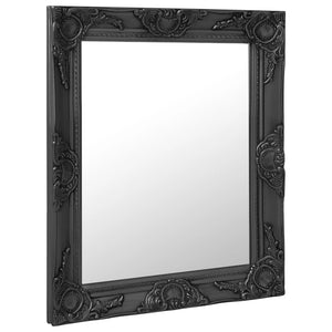 Specchio da Parete Stile Barocco-Specchio a Muro-Specchio Decorativo 50x60 cm Nero 523400