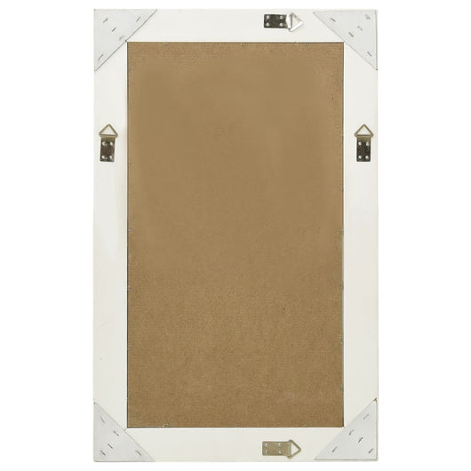 Specchio da Parete-Specchio a muro Stile Barocco 50x80 cm Bianco