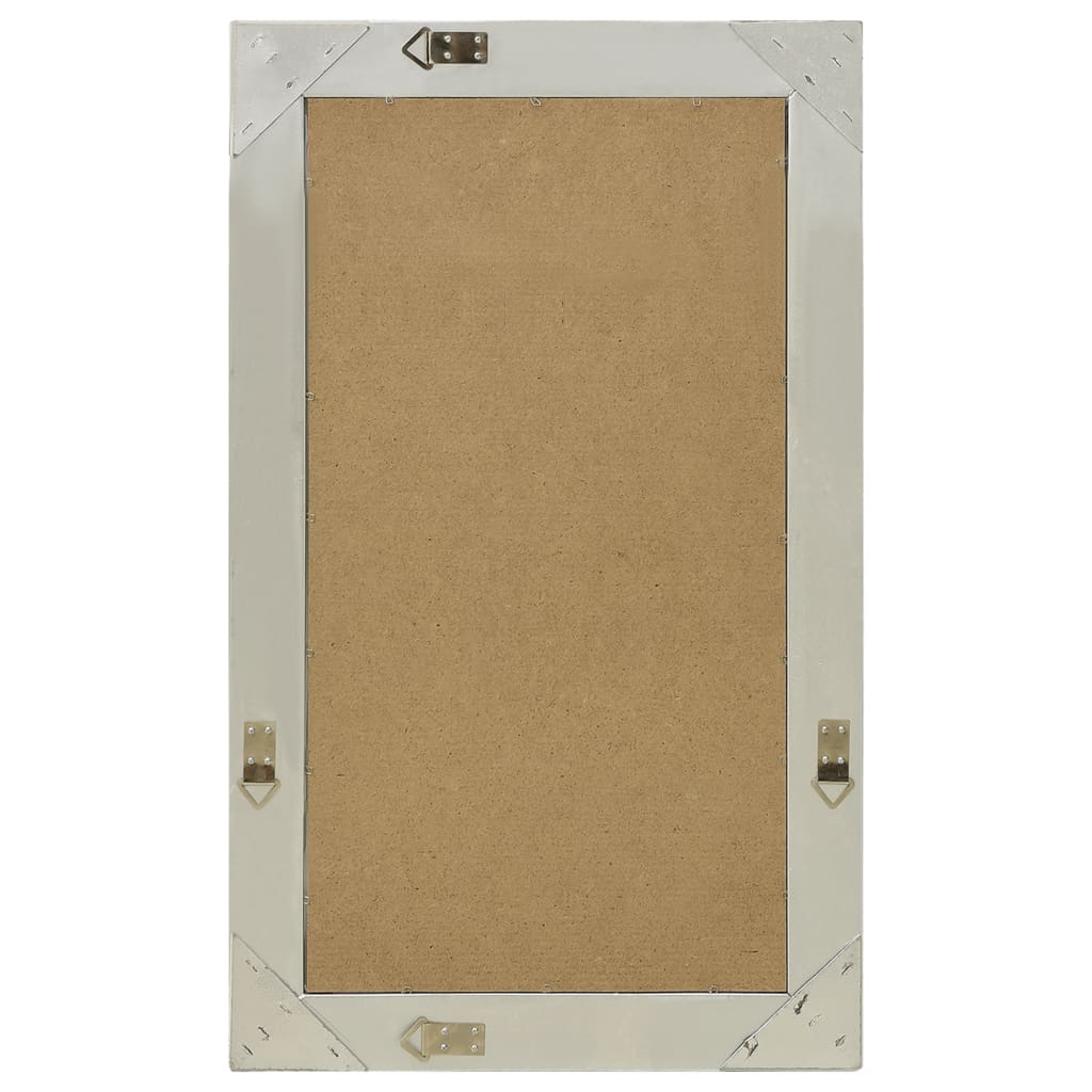 Specchio da Parete Stile Barocco-Specchio a Muro-Specchio Decorativo 50x80 cm Argento