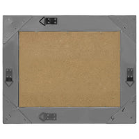 Specchio da Parete Stile Barocco 60x40 cm Nero