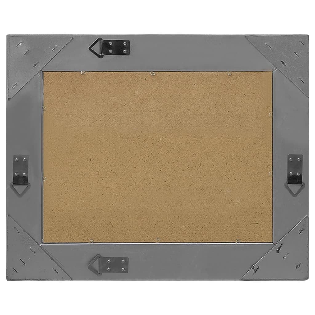 Specchio da Parete Stile Barocco 60x40 cm Nero 320331