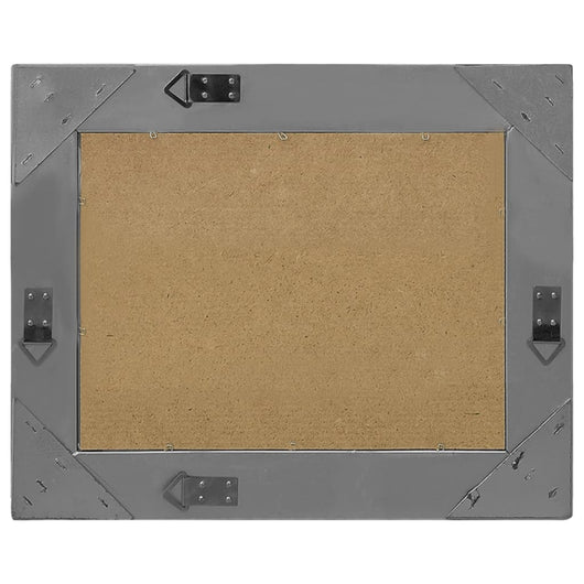 Specchio da Parete Stile Barocco 60x40 cm Nero 320331