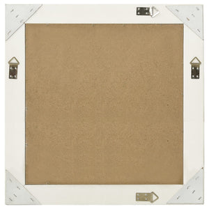 Specchio da Parete Stile Barocco-Specchio a Muro-Specchio Decorativo 60x60 cm Bianco