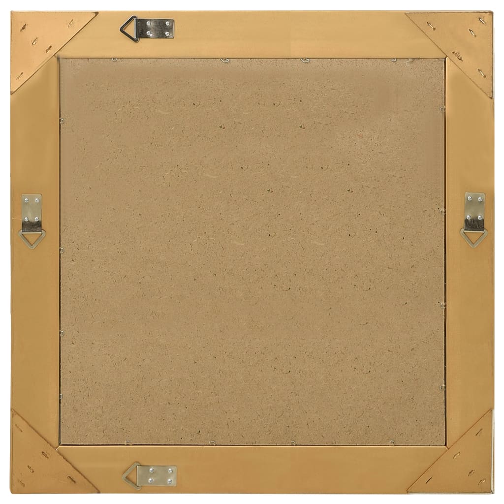 Specchio da Parete Stile Barocco-Specchio a Muro-Specchio Decorativo 60x60 cm Oro