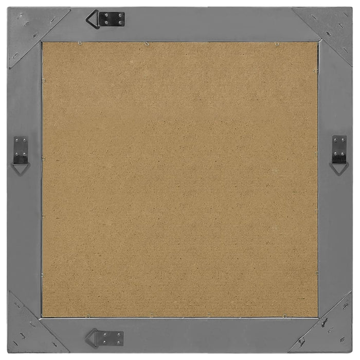 Specchio da Parete Stile Barocco-Specchio a Muro-Specchio Decorativo 60x60 cm Nero