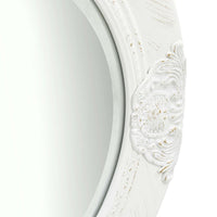 Specchio da Parete Stile Barocco 50 cm Bianco