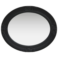 Specchio da Parete Stile Barocco-Specchio a Muro-Specchio Decorativo 50x60 cm Nero 230102