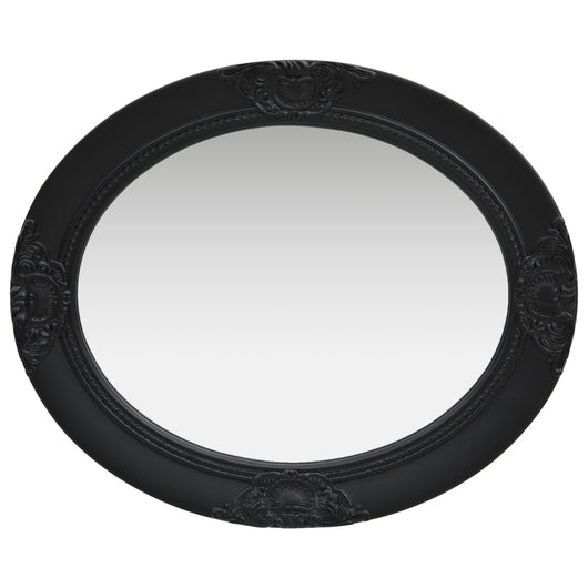 Specchio da Parete Stile Barocco 50x60 cm Nero 320351