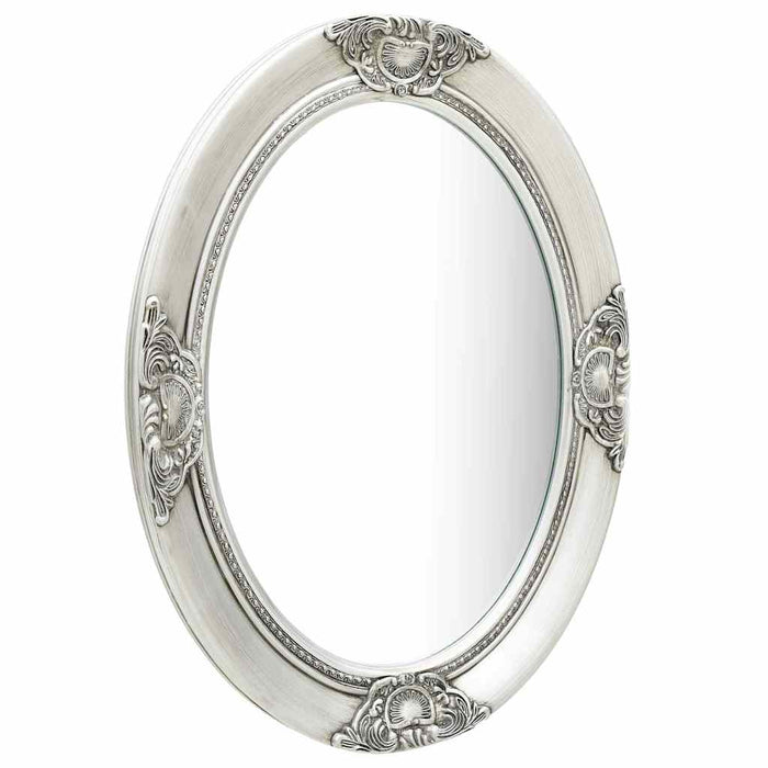 Specchio da Parete Stile Barocco 50x70 cm Argento cod mxl 51708