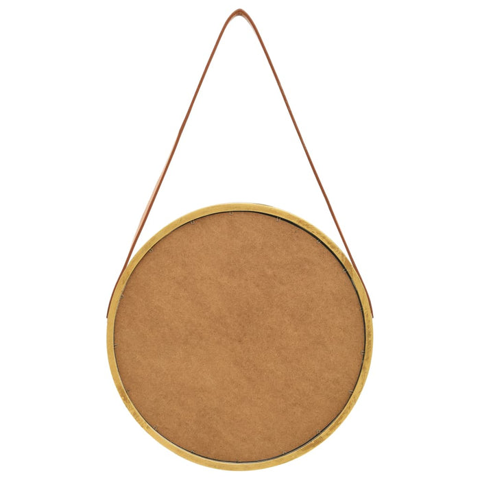 Specchio da Parete con Cinghia 40 cm Oro 320361