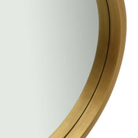Specchio da Parete con Cinghia-Specchio a Muro-Specchio Decorativo 50 cm Oro