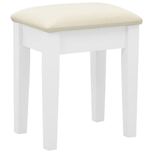 Toletta e sgabello di lusso 65 x 36 x 128 cm legno MDF bianco 02_0006268