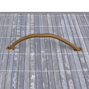 Cesto Portabiancheria in Bambù a 2 Sezioni Grigio 72 L 320741