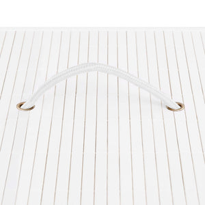 Cesto Portabiancheria in BambÃ¹ Bianco 72 L cod mxl 52063