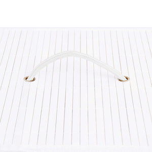 Cesto Portabiancheria in BambÃ¹ Bianco 100 L cod mxl 52684