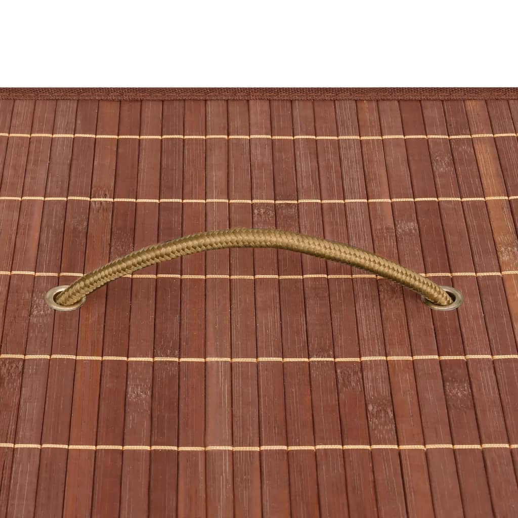 Cesto Portabiancheria in BambÃ¹ Marrone 72 L cod mxl 50083