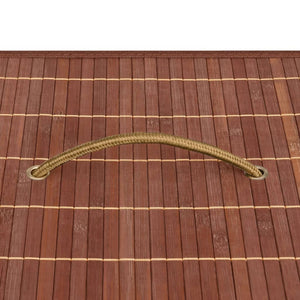 Cesto Portabiancheria in BambÃ¹ Marrone 72 L cod mxl 50083