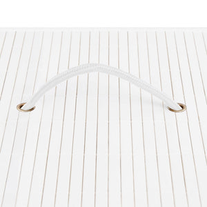 Cesta portabiancheria a sezione unica 40 x 30 x 60 cm bambù bianco 02_0006164