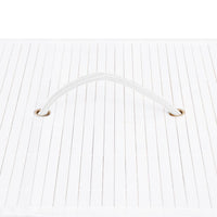 Cesto Portabiancheria in BambÃ¹ Bianco 83 L cod mxl 51435