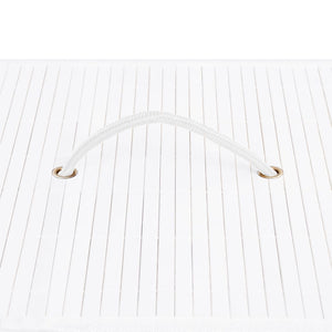 Cesto Portabiancheria in BambÃ¹ Bianco 83 L cod mxl 51435