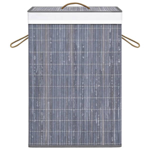 Cesto Portabiancheria in BambÃ¹ Grigio cod mxl 66836