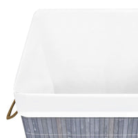 Cesto Portabiancheria in BambÃ¹ Grigio cod mxl 66836