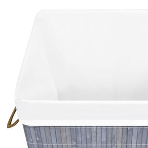 Cesto Portabiancheria in BambÃ¹ Grigio cod mxl 66836